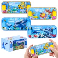 Handheld Water Games, 4 Packs Ocean Theme Water Toss Ring Game Aqua Toy Water Ring Game for Kids Sto