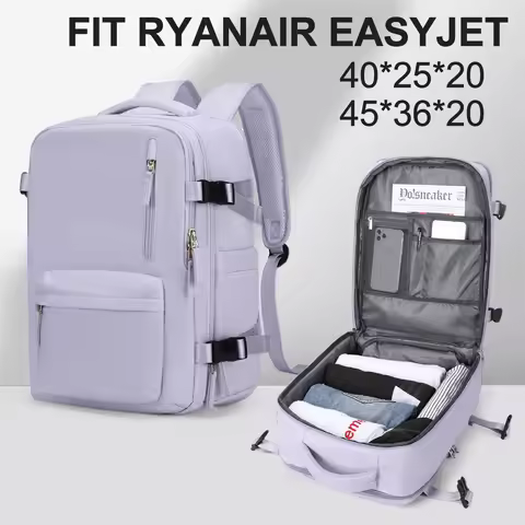 Women's Cabin Travel Backpack Laptop Bag Large Capacity Easyjet Carry-Ons 45x36x20 Backpack Ryanair 