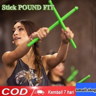 1 Pair Pound Fit Stick Home Workout Sports Stick Cardio Fit Nylon Drum StickPair of 5A Drumsticks Ny
