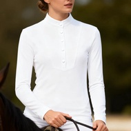 Spring Autumn Long-Sleeved Equestrian T-Shirt Riding Top Blouse Riding Equestrian Clothing Women Bot