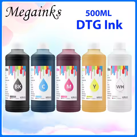 500ml Bulk DTG Textile Ink For Epson F2000 F2100 R1800 R1900 R2000 R3000 4000 7600 9600 4800 4880 L1