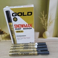 ALOKA| SNOWMAN GOLD MARKER B/GP12