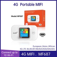 [Metaverse] 4G Portable Router MF687 LTE Wireless WIFI Car Router Large Battery Type-C Color Screen Mobile WiFi