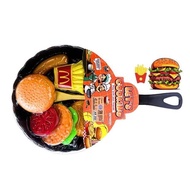 FAST FOOD TEFLON HAMBURGER COOKING TOY FAST FOOD SERVING