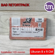 BAG RETORTPACK 8X9 CM PLASTIK RETORT TAHAN PANAS REBUS MICROWAVE KPACK
