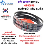 Belt 4PK830 DONGIL - used for KENBO 990kg/2-seat, 5-seat valve/Hyundai Getz 1.4L, 1.5L, 1.6L - Impor