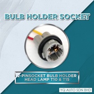 🔥Bulb Holder Socket (ABH-O009) - 2-PINSOCKET BULB HOLDER HEAD LAMP T10 & T15🔥