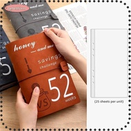 LIKE Savings Binder, 6-holes Reusable 52 Week Savings Challenge Binder, Portable with Cash Envelope 