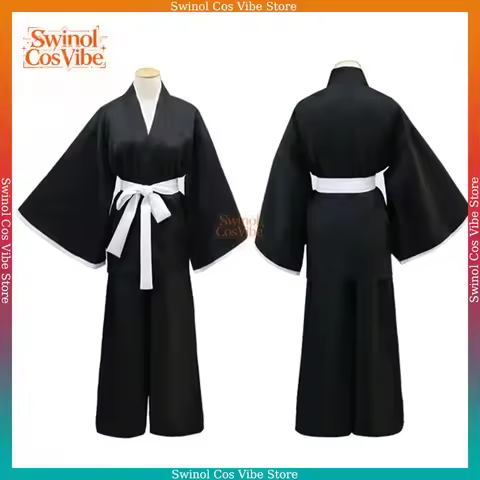 Anime Bleach Kostuum Kuchiki Rukia Cosplay Rukia Kuchiki Pruiken En Kimono Uniform Sets Die Pa Kledi