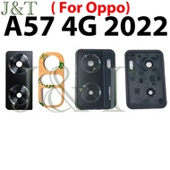 For OPPO A57 A77 4G 2022 A57s A77s Back Camera Glass Lens Cover With Frame Adhesive Sticker Glue Rep