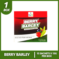 Pro-fit Berry Barley - 15 Sachets Per Box, Original Premium Barley Drink. Barley Grass Powder with Stevia anti aging helps boost immunity to prevent virus green BARLEY Juice Drink herbal and pure organic green barley powder juice
