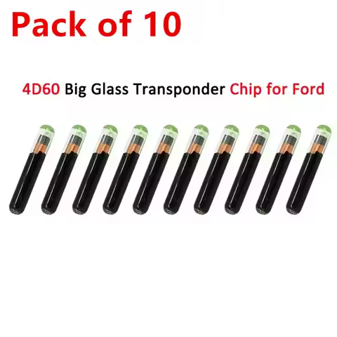 KEYECU Car Key Chip Blank 4D60 Glass Transponder Key Chip For Ford Connect Fiesta Focus Ka Mondeo ID