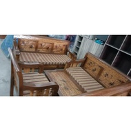 KAYU JATI SOFA SET KOBRA BUATAN INDONESIA