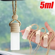 [24H Ship Out] 5/10pcs Refillable DIY Car Perfume Bottle, Frosted Glass Essential Oil Diffuser 5ml w