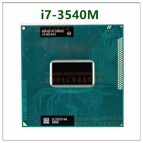 I7-3540M I7 3540M SR0X6 3.00 3.70 Ghz Dual Core 4M 35W BGA1023 PGA988 CPU