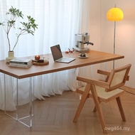 Simple Household Desk Log Style Dining Table Table Suspension Nordic Acrylic Living Room Desk Solid 