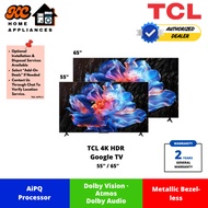 TCL 55" / 65" 4K UHD Google TV | Dolby Audio | Built-in Chromecast | 55P61K / 65P61K | 2 Years Warra