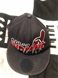 三成新 絕版 二手 古著 New era  MLB 印地安人 Cleveland Indians 老帽 棒球帽  vintage cap