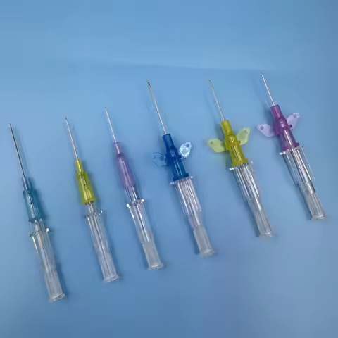 20pcs Disposable Dog Cat I. V. Cannula Animal Catheter Pet Catheters with Heparin Cap 22G 24G 26G Ve