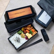 【Lustroware】日本岩崎日本製可微波附筷保鮮盒便當盒餐盒-850ml(原廠總代理)