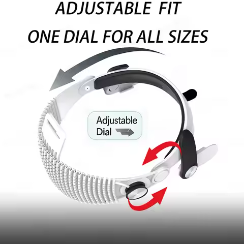 Head Strap for Meta Quest 3/Quest 3S VR Light Adjustable Comfortable Soft Wear Headset Elite Strap F