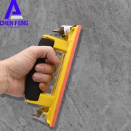 Handheld Hand Sander Sand Paper Holder Sand Paper Clip Plastic Hander for Woodworking Polish