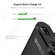 Car Charger 36W Quick Charge 3.0 USB 4 Port Car Phone Fast Charger Adapter
