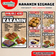 Laminated Pinoy Kakanin Signage | Puto Bumbong, Bibingka, Ube & Leche Flan Menu Board Tarpaulin