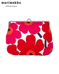 MARIMEKKO PUOLIKAS KUKKARO MINI UNIKKO PURSE BAG กระเป๋าใส่เหรียญ ลายดอกไม้ สีแดง