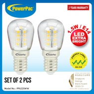 PowerPac 2x LED Bulb, Pygmy Bulb 1.5W E14 Warm White (PP6225WW)