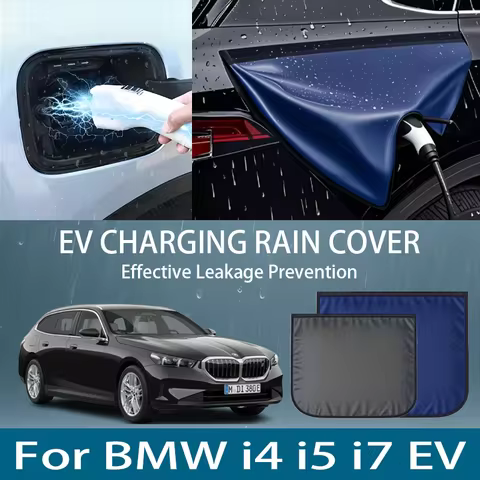 Electric Vehicle Charger Port Cover Outdoor Rainproof Protection Dustproof Covers For BMW i4 i5 i7 E