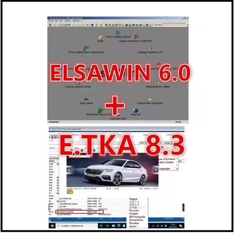2026 Newest Elsawin 6.0 E T/ K 8 .3 Electronic Parts Catalogue Elsa win 6.0 For V-W For A-udi Auto R