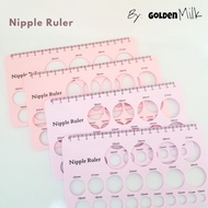 Golden Milk Silicone Nipple Ruler/Nipple Ruler To Determine The Size Of Breast Pump Funnel/BPA FREE/kinmade/Spectra/Breast Pump Funnel Measuring Ruler/Measuring Tool/Breast Pump Funnel/Ruler/Stencil/Stencil Equipment