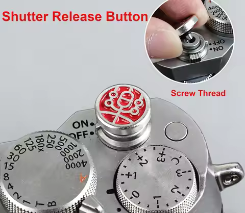 Camera Metal Shutter Button Suitable for Fuji XS10 XT30II XH2S XA7 X100V XT100 XT200 Canon Sony Niko