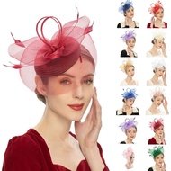 BST Elegant Fascinator หมวก 20s Tophat All-match สําหรับเจ้าสาวงานแต่งงาน