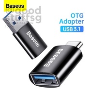 [SG FREE ] Baseus USB 3.1 OTG Adapter Micro USB Type C Adapter OTG Converter Male to Female Charger 