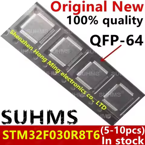 (5-10piece)100% New STM32F030R8T6 STM32F030 R8T6 QFP-64