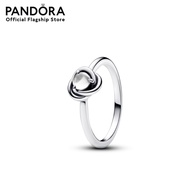 Pandora Silver April Birthstone Ring เครื่องประดับ แหวน แหวนเงิน สีเงิน แหวนสีเงิน แหวนแพนดอร่า แพนด