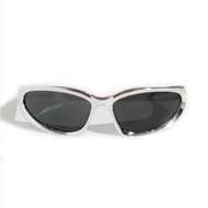 Sunglasses Y2K blurcloth glasses/ - silver