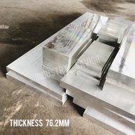 Aluminium Alloy Flat Bar 6061 Thickness 3'' Width 1'' Length 7'' ~ 15''