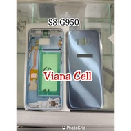 FRAME LCD BACKDOOR SAMSUNG S8 G950 G950F CASING HOUSING FULLSET ORIGINAL