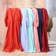 Gamis busui model resleting motif polos bahan ballotelli merk valica