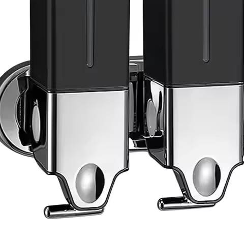 3 in 1 Bathroom Shower Soap Dispenser Sturdy Shampoo and Conditioner Dispenser Manual Liquid Pump Di