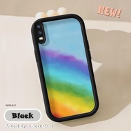 For OPPO R17 R15 Pro R11 R11S Rainbow Phone Casing Soft Silicone TPU Full Cover Shockproof Camera Lens Protect Case