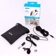 BOYA Clip Mic BY-M1 Microphone Omni Directional Lavalier Mic for Camera Smartphone [READY STOCK]