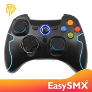 EasySMX ESM-9013 2.4G Wireless Controller with receiver Joysticks Dual Vibration TURBO for PS3/Android Phone Tablet/ Window PC (Black-Blue)