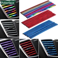POKERFACE 10Pcs/Set 9 Colors Car Accessories AUTO Conditioner Air Outlet U-shaped Decoration Bright 