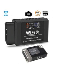 Obd2 Wifi Elm327 V 1.5 掃描器,適用於iphone Ios / Android Auto Obdii Obd 2 Odb Ii Elm 327 V1.5 Wi-fi代碼讀取器診斷工具