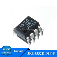 10Pcs NJM5532D JRC5532D DIP-8 NJM5532 JRC5532 DIP8 Low noise dual operational amplifier New