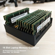 16 Slot SODIMM DDR4 Laptop Memory Organizer Rack Holder RAM